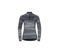 Maillot manches longues 1 2 zip odlo whistler eco noir femme