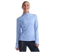 Maillot manches longues 1/4 zip femme 2XU Ignition Bleu XS