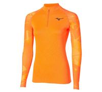 Mizuno Virtual Body G5 Long Sleeve Base Layer Orange S Femme