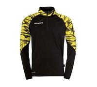 Maillot manches longues 1/4 zip Uhlsport Goal 25 - noir/jaune citron - 3XL XXXL