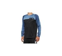 Maillot manches longues 100 r core noir state bleu