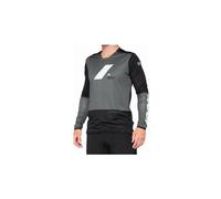 100percent R-core X Long Sleeve T-shirt Gris S Homme Charcoal / Black