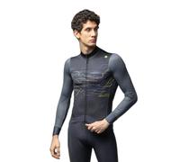 Maillot Alé PR.E Megabyte manche longue vert foncé jaune - M