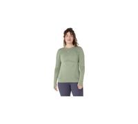 Maillot manches longues asics road seamless vert femme
