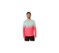 Maillot manches longues asics seamless rouge vert homme
