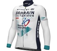 Maillot manches longues BAHRAIN - VICTORIOUS 2025 blanc/vert S