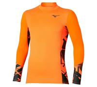 Mizuno Virtual Body G5 High Neck Long Sleeve Base Layer Orange S Homme