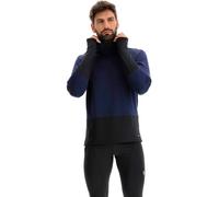 Maillot manches longues Col roulé Macron Run Bleu M