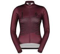 Maillot manches longues dames RC Team Warm Graphics bordeaux S
