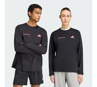 Maillot manches longues de running adi365 Community Culture Black / Solar Turbo 2XL