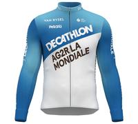 Maillot manches longues DECATHLON AG2R LA MONDIALE 2024 blanc