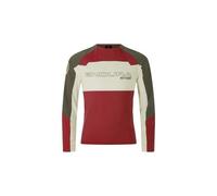 Maillot Endura MT500 Burner Lite manches longues rouge vert foncé - S