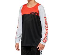100percent R-core Long Sleeve Enduro Jersey Rouge,Noir 10-12 Years Enfants