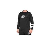 Maillot manches longues enfant 100 r core noir blanc