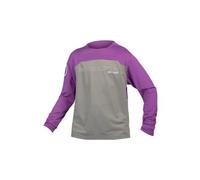 Maillot Endura Burner MT500 Limited Edition manche longue gris lilas enfant - L