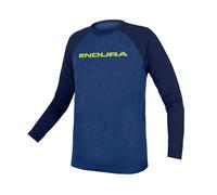 Maillot Endura One Clan Raglan manche longue bleu enfant - S