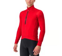 Castelli Entrata Thermal Long Sleeve Jersey Rouge 2XL Homme Rich Red