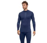 FALKE Warm Turtleneck M L/s Sh fil fonctionnel séchage rapide 1 pièce, Couche de base supérieure Homme, Bleu Space Blue 6116, L