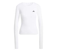 adidas Femme Power Essentials Workout Contour Long Sleeve Shirt, White, XXS