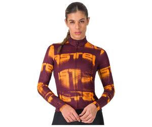 Maillot manches longues femme Blur Thermal orange