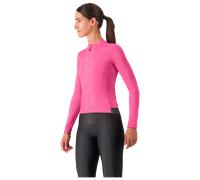 Castelli Espresso Thermal Long Sleeve Jersey Rose S Femme