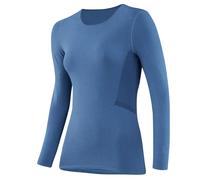 Loeffler Transtex Warm Hybrid Long Sleeve Base Layer Bleu 32-34 Femme