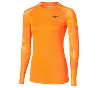 Mizuno Virtual Body G5 Long Sleeve Base Layer Orange L Femme