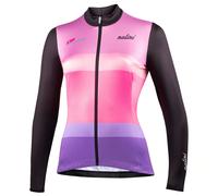 Maillot manches longues femme Stripes noir