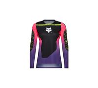 Maillot manches longues fox flexair elevated noir violet femme
