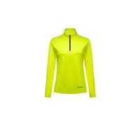 Maillot manches longues gore wear 1 4 zip everyday jaune femme