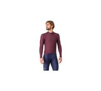 Maillot manches longues homme castelli espresso thermal bordeaux