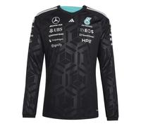 Adidas Mercedes-amg Petronas F1 Team Driver Long Sleeve T-shirt Noir L Homme
