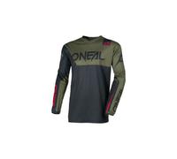 Maillot manches longues o neal element racewear noir vert