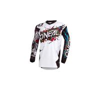 Oneal Element Villain Maillot de motocross, blanc, taille L pour homme