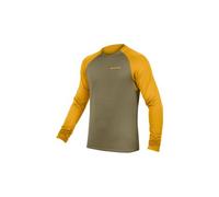 Maillot manches longues polaire endura singletrack vert jaune