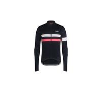 Maillot manches longues rapha brevet bleu fonce rose