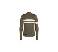 Maillot manches longues rapha brevet jersey kaki blanc homme
