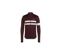 Maillot manches longues rapha brevet jersey marron blanc homme