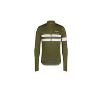 Maillot manches longues rapha brevet khaki blanc