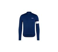 Rapha Core Thermal Long Sleeve Jersey Bleu L Homme Navy / White