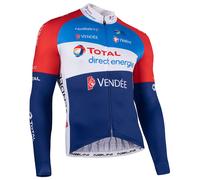 Maillot manches longues TOTAL DIRECT ENERGIE 2021 bleu/blanc S