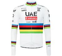 Maillot manches longues UAE TEAM EMIRATES Champion du monde 2024 blanc