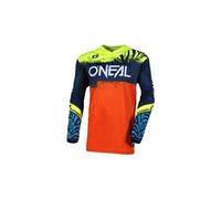 Maillot manches longues vtt o neal element shocker bleu orange enfant