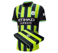 Maillot Manchester City Extérieur 2024/25 Saison - Authentique avec Boîte Cadeau - Homme - Nouvelle Marine - Taille : S