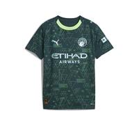 Maillot Manchester City Quatrième 2025/26 - Enfant - Vert Terrain - Taille : 176