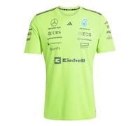 Adidas T-shirt Mercedes-AMG Petronas F1 Team Set Up manches courtes Vert/Noir XS Homme