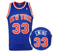 Mitchell & Ness NBA New York Knicks Patrick Ewing Maillot Homme Bleu/Rouge, XL, bleu/rouge
