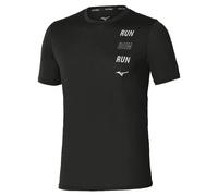 Mizuno Core Run Maillot de course Hommes - noir, Taille XL