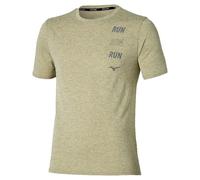 Mizuno Maillot de course Core Run Hommes Beige Taille L