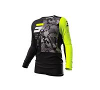 Maillot moto cross SHOT RACE GEAR Camo 2.0 Neon Yellow L